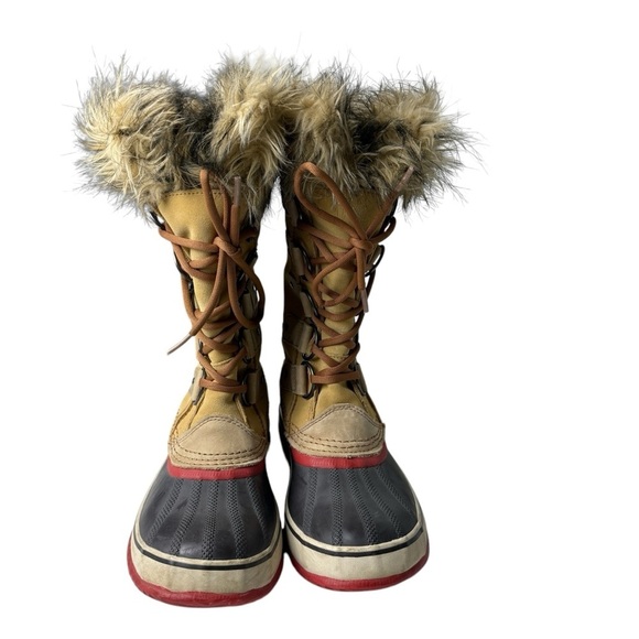 Sorel Joan of Arc Boots Waterproof Winter Faux Fur Size 8 Women's Tall Boots - Picture 9 of 15